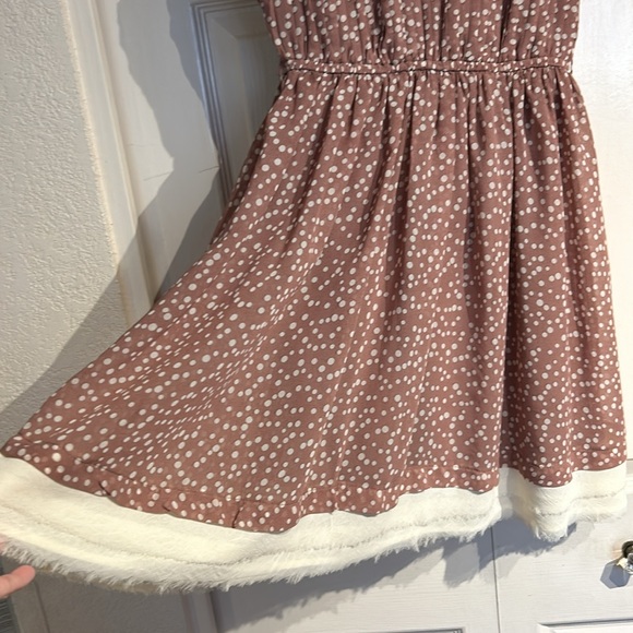 Double Zero Pleated Bodice Tank Dress Polka Dot - Picture 7 of 14